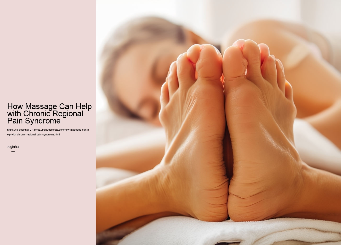 How Massage Can Help with Chronic Regional Pain Syndrome