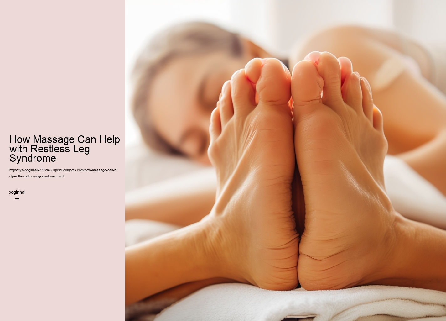 How Massage Can Help with Restless Leg Syndrome