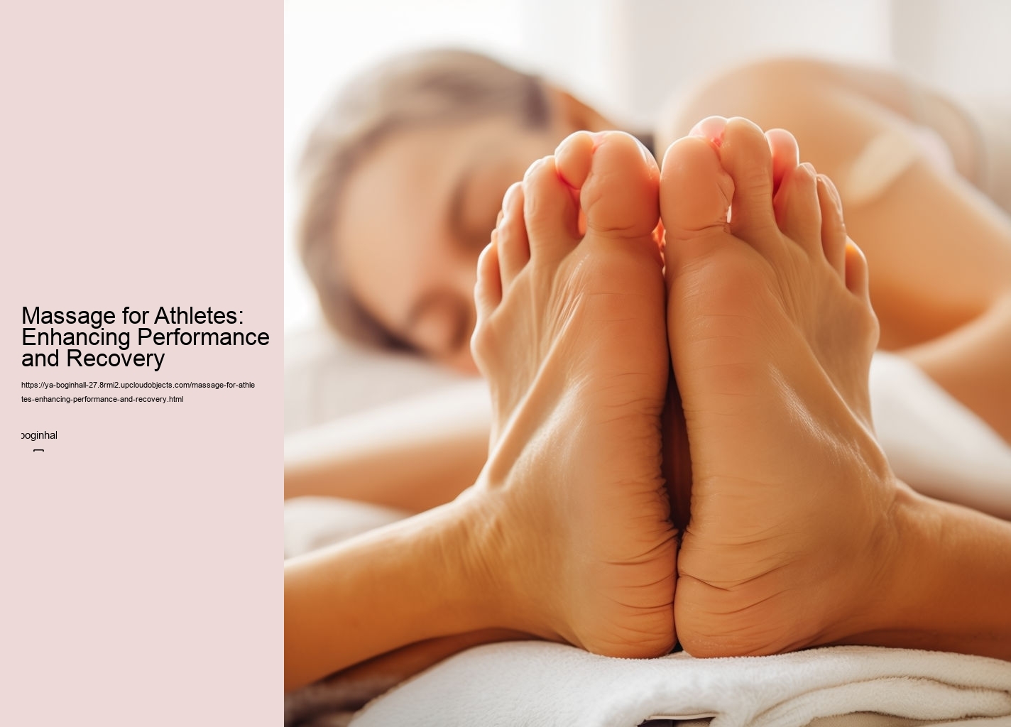 Massage for Athletes: Enhancing Performance and Recovery